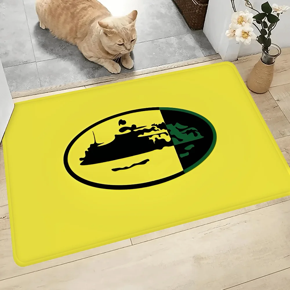Navak Carpet Devil's Island English Floor Bathroom Mat Kids Room Bedroom Decoration Balcony Anti-Slip Doormat Living Room Bedside Area Rugs