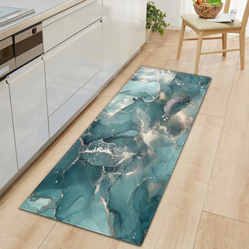 Navak Teppich Küche Bad Fußmatte Zuhause Wohnzimmer Balkon Schlafzimmer Nachttisch Bodendekor Langer Teppich Haus Flur Eingangstür Anti-Rutsch-Teppich