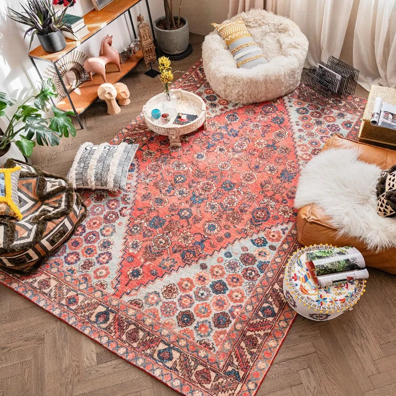 Navak Teppich im persischen Stil, Wohnzimmer, große Flächen, Teppiche, Retro, Schlafzimmer, Nachttisch, Dekoration, Teppich, weicher Garderobenteppich, bequeme Balkonteppiche