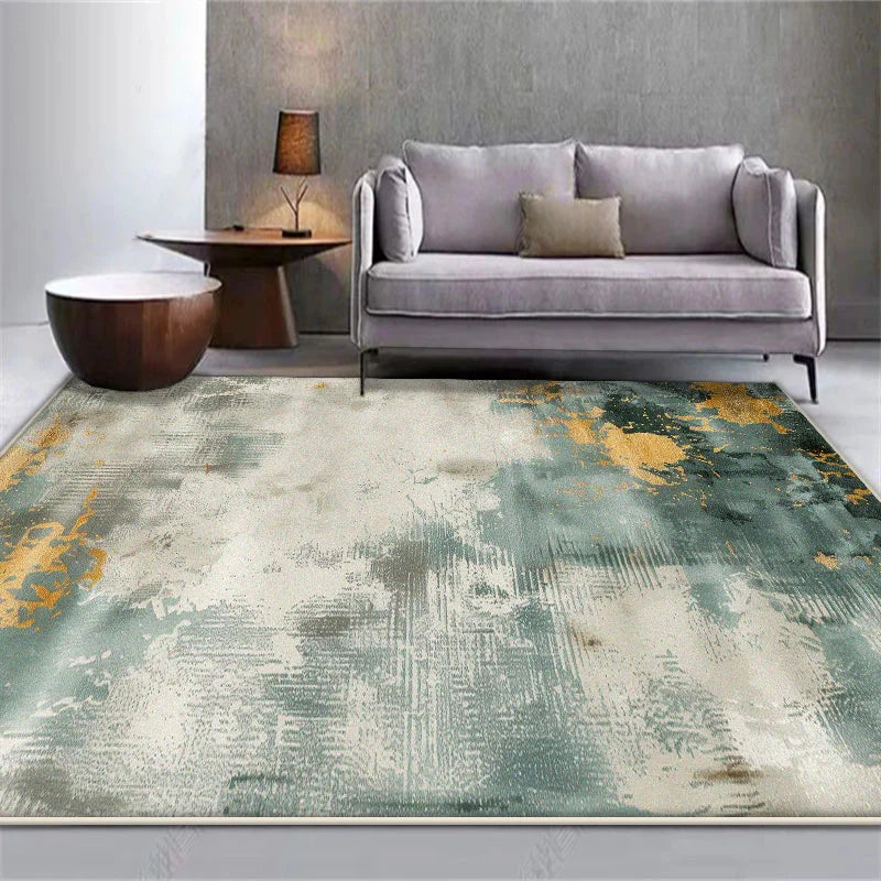 Navak Teppich Nordischer abstrakter Teppich für Wohnzimmer, luxuriös, leicht zu reinigen, Heimdekor, Teppich für Schlafzimmer, waschbar, Waschraum, Bodenmatte, Ковер Tapis 러그