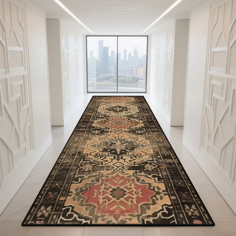 Navak Carpet Morocco Hall Corridor Carpet Non-slip Washable Home Runner Stairway Rug Outdoors Aisle The Long Corridor Mat Customizable Lobby