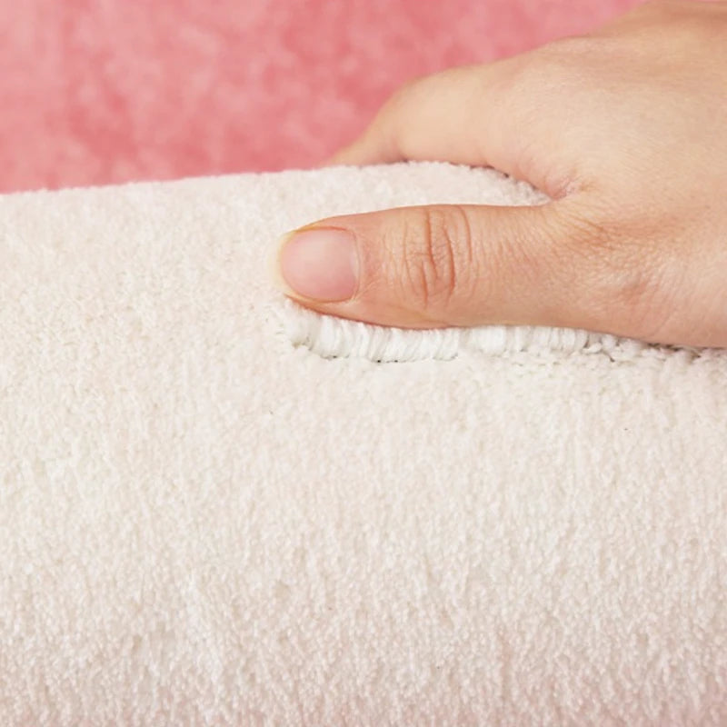 Navak Teppich Unregelmäßige Form Teppiche für Wohnzimmer Rosa Schlafzimmer Dekor Teppich Flauschig Weich Kinderzimmer Teppich Haushalt Verdickte Bodenmatte