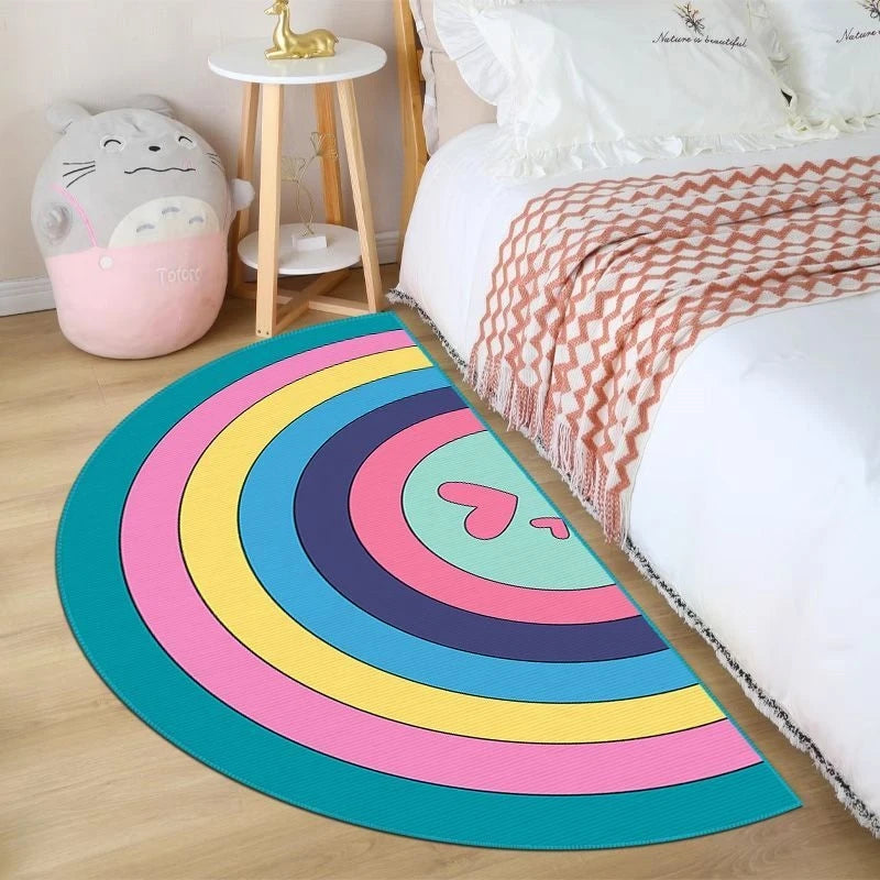 Navak Carpet Exclusive Picks Sommerliche, einfache geometrische Antifouling- und Antistatik-Fußmatten, pflegeleicht, für Wohnzimmer, Schlafzimmer, Flanellteppich, Heimdekoration