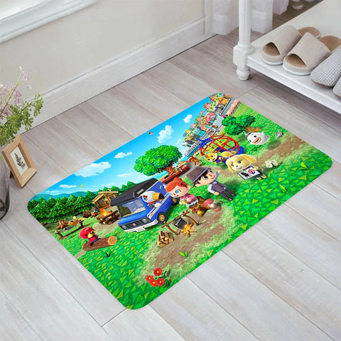 Navak Teppich Animal C-Crossing Game Bodenmatte Home Teppich Eingang des Hauses Zimmer Teppiche Teppiche Balkon Küche Teppich Fuß Fußmatte Türmatten Bad