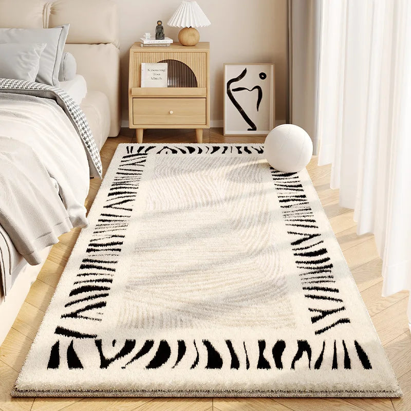 Navak Carpet Exclusive Picks – Einfacher, cremefarbener Kunstkaschmir-Teppich für Wohnzimmer, flauschige Teppiche, Heimdekoration, Schlafzimmer, Garderobe, Nachttisch, rutschfeste Teppiche