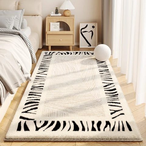 Navak Carpet Exclusive Picks – Einfacher, cremefarbener Kunstkaschmir-Teppich für Wohnzimmer, flauschige Teppiche, Heimdekoration, Schlafzimmer, Garderobe, Nachttisch, rutschfeste Teppiche
