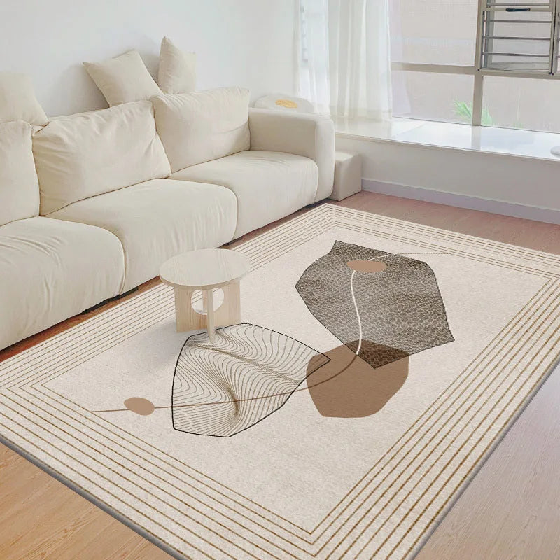 Navak Carpet Exclusive Picks Nordischer einfacher geometrischer Kristallsamt-Teppich, großer Teppich, Wohnzimmermatte, Familiensofa, Balkon, Korridor, rutschfeste dekorative Teppiche