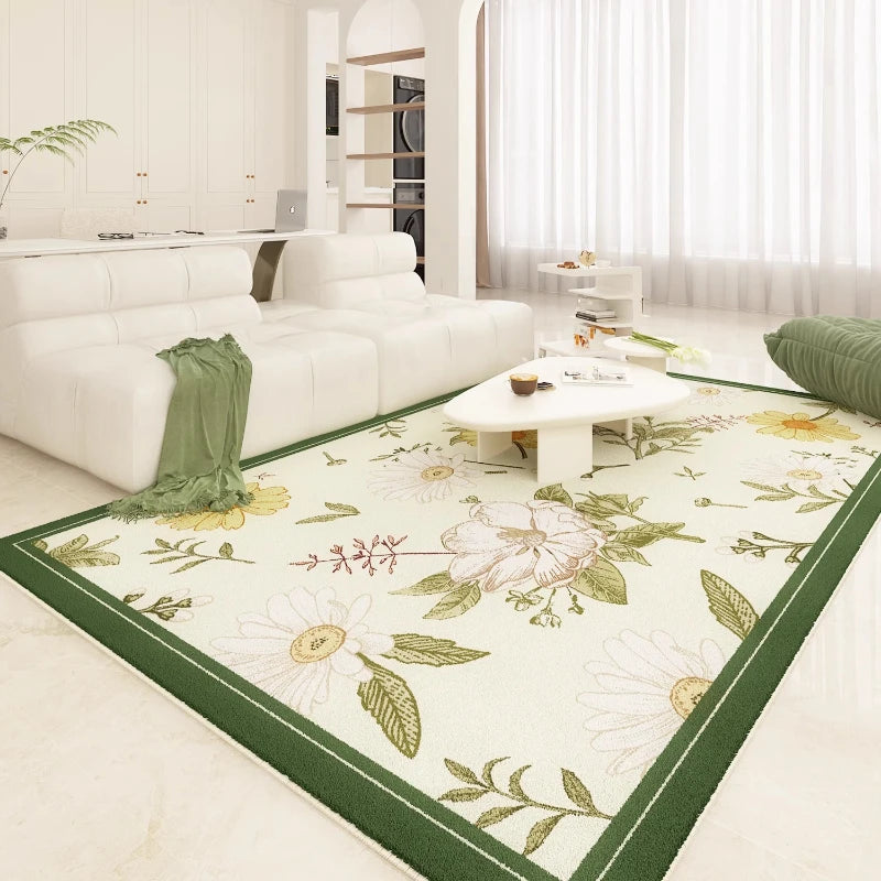 Navak Teppich, französischer Stil, Schlafzimmerdekor, Plüschteppich, großflächige Teppiche für Wohnzimmer, Zuhause, flauschige, weiche Bodenmatte, dicker, waschbarer Arbeitszimmerteppich
