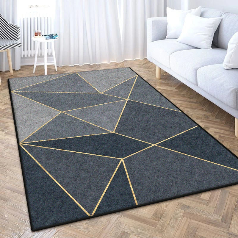 Navak Carpet Modern Geometric CARPET FOR LIVING ROOM Light Luxury Decoration Bedroom Easy Clean Rug 200x300 Large Area Lounge Antiskid Mats