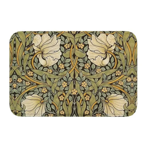 Navak Teppich Custom William Morris Compton Floral Jugendstil Muster Fußmatte Bad Tür Bodenmatte Textil Muster Toilette Teppich Teppich Footpad