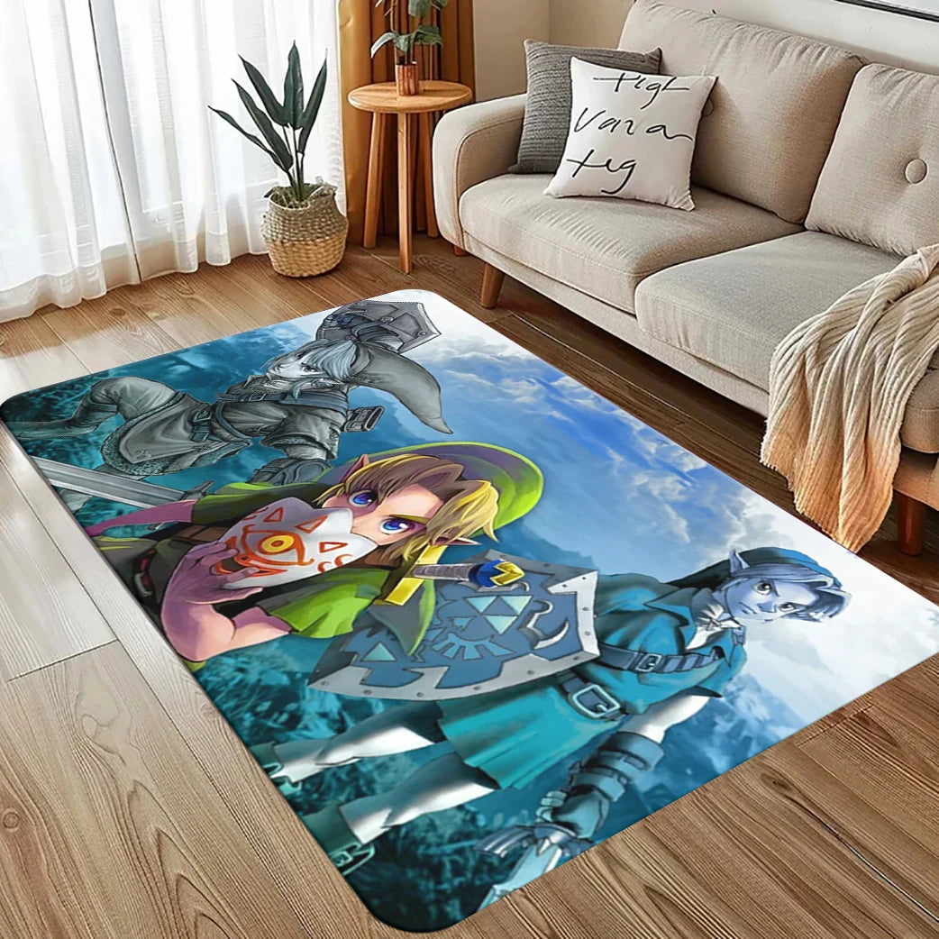 Navak Carpet The L-Legend of Z-elda Majora's Mask Area Rug Gaming Rug Videospiel-Teppich Teppiche für Wohnzimmer Home Decor Rug Rutschfeste Bodenmatte