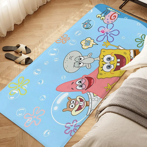 Navak Teppich, Schlafzimmer-Bodenteppich, D-SpongeBobs, süße Küche, wasserdichte Badezimmermatte, rutschfeste Fußmatte, individueller Eingangstür-Flurteppich