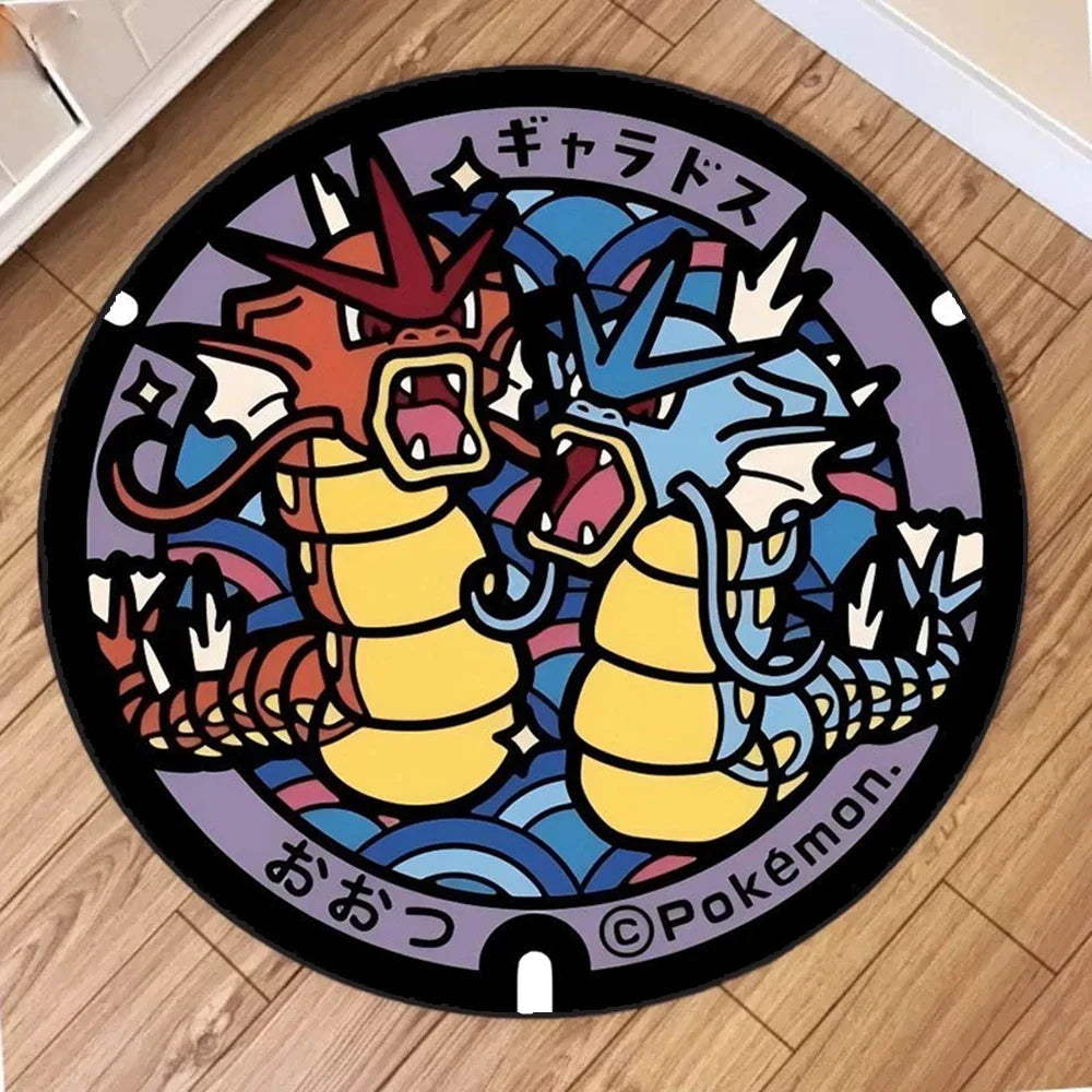 Navak Carpet NEU Tägliche Auswahl Kawaii Pokemon Teppich für Wohnzimmer Dekor Lounge Balkon Sofa Matte Schlafzimmer Weicher Teppich Drehstuhl Matte Kinder Geschenk