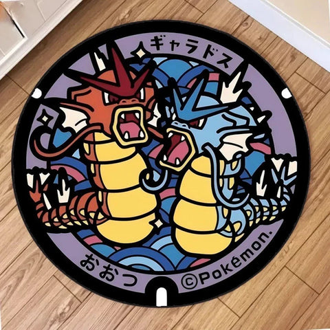 Navak Carpet NEU Tägliche Auswahl Kawaii Pokemon Teppich für Wohnzimmer Dekor Lounge Balkon Sofa Matte Schlafzimmer Weicher Teppich Drehstuhl Matte Kinder Geschenk