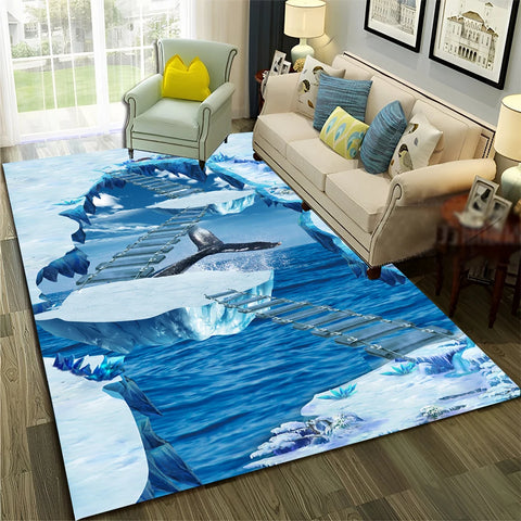 Navak Teppich, 3D-Illusion, Vision, Halluzination, HD-Teppich für Zuhause, Wohnzimmer, Schlafzimmer, Sofa, Fußmatte, Dekor, Kinderbereich, Teppich, rutschfeste Bodenmatte