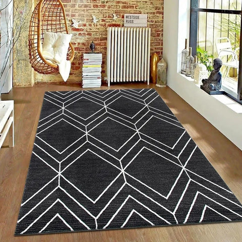 Navak Teppich, braun, geometrischer Wohnzimmerteppich, nordischer minimalistischer Kunstteppich für Hotel, Privatunterkunft, Retro-Dekor im amerikanischen Stil, rutschfeste Bodenmatte
