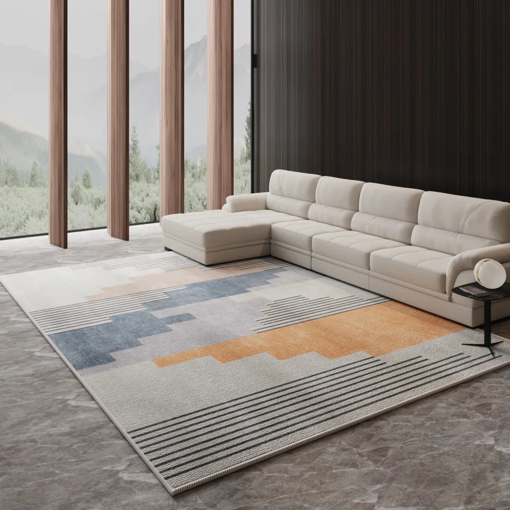 Navak Carpet Nordic Light Luxus-Teppich – Großer Wohnzimmerteppich | Für unter Sofa und Couchtisch, Schlafzimmer- und Lounge-Dekor