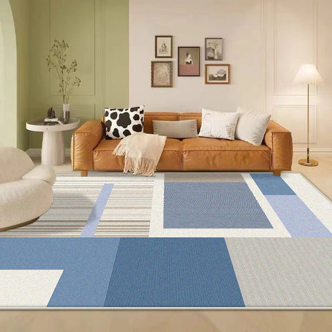 Navak Teppich Modern Ins Große Wohnzimmerteppiche Einfacher Stil Rutschfester Raumdekor Schlafzimmerteppich Weiches waschbares Sofa-Tischset Einfache Reinigung