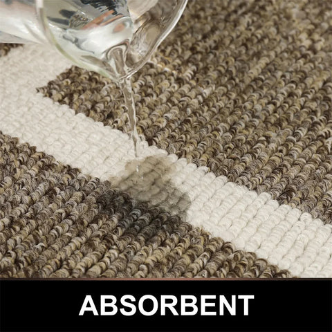 Navak Carpet Olanly Fußmatte, schmutzabweisend, für den Eingang, Fußmatte für den Außenbereich, weicher Küchenteppich, rutschfester Bodenteppich, saugfähig, Haus, Willkommens-Fußmatte