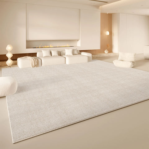 Navak Carpet Exclusive Picks Cremefarbener Wind-Teppich für das Wohnzimmer, leichtes, luxuriöses Premium-Feeling, Bodenmatte aus Kunstkaschmir, groß, voll gepflastert, Home Essentials