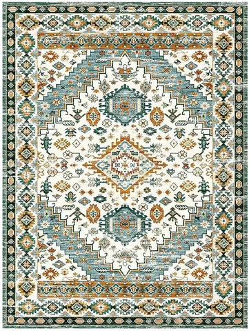 Navak Teppich, rutschfeste Rückseite, rosa, weicher Teppich, faltbar, maschinenwaschbar, Retro-Stil, für Wohnzimmer, Schlafzimmer, Esszimmer, Heimbüro, Dekoration