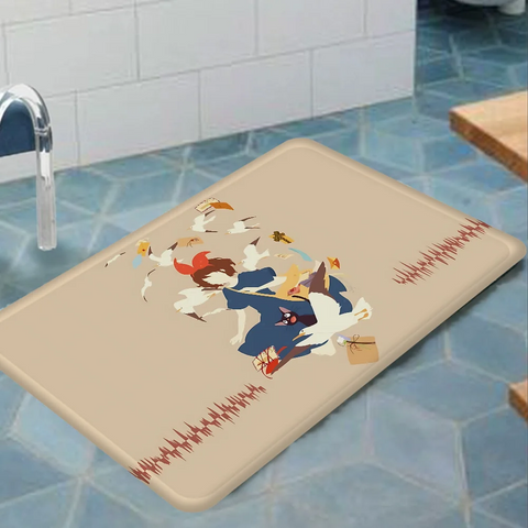 Navak Carpet KiKi Jiji Cat Room Mats Nordic Style Home Doormat Bathroom-Toilet Mats Bedroom Hotel Decor Mat