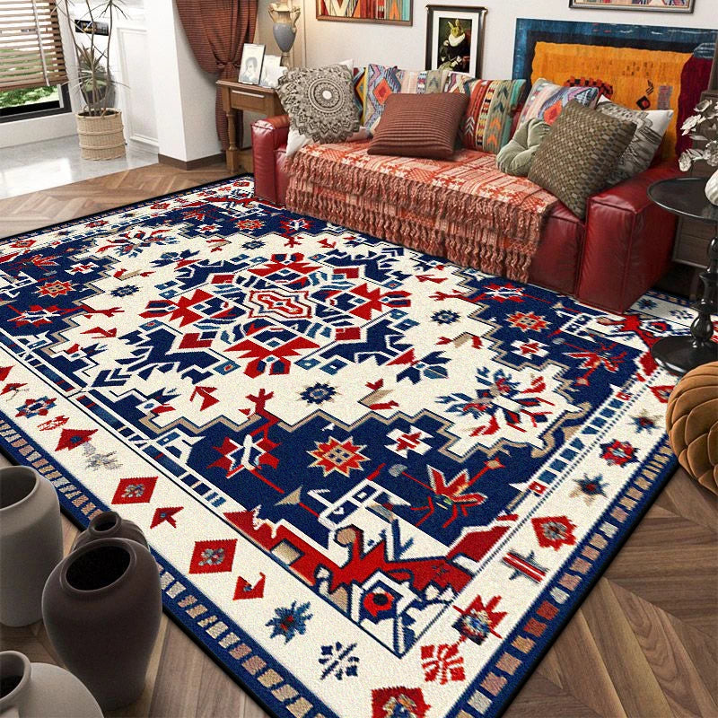 Navak Carpet Retro American Style Persia Carpet Living Room Decoration Coffee Table Area Floor Mat Non-slip Bedroom Cloakroom Washable Rugs