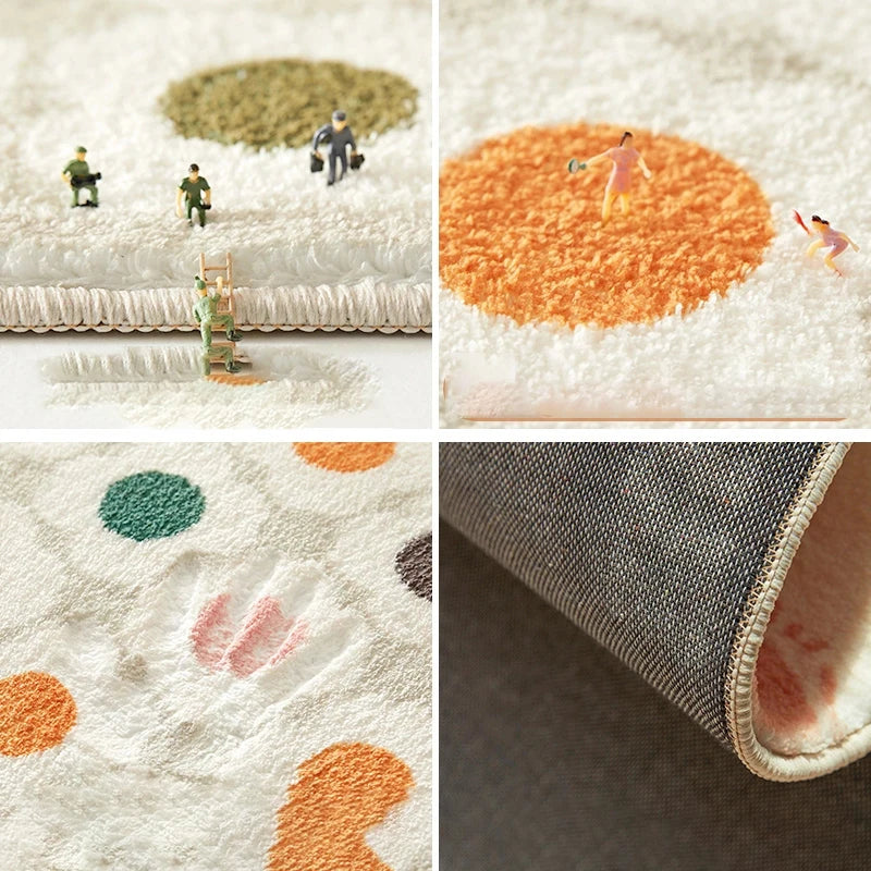 Navak Teppich, Ei, Blume, Lächeln, rutschfester Blumen-Bodenteppich, runde Form, Eingangs-Fußmatte, Teppich, saugfähig, Badematte für Schlafzimmer, Nachttischmatten
