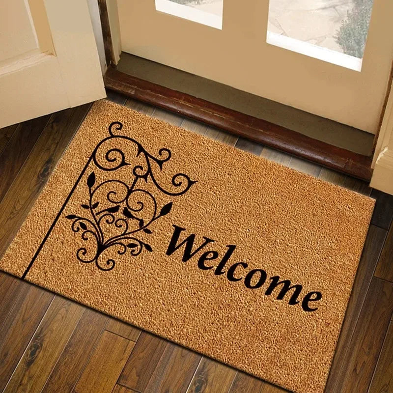 Navak Carpet Hochwertige Kokosnuss-Imitat-Fußmatte, rutschfeste, saugfähige Bodenmatte, Veranda, Outdoor-Willkommensmatte, Heimdekoration
