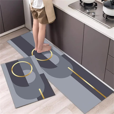 Navak Teppich, Küchenteppichmatten für Boden, Schlafzimmer, Wohnzimmer, langer Nachttisch, weicher, waschbarer Teppich, rutschfeste Fußmatte für Badezimmer, Eingang