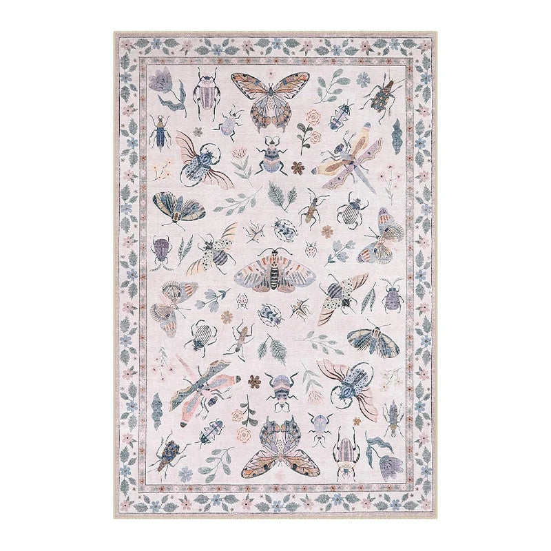 Navak Carpet Rug for Living Room Carpet Large Size Bedroom Bedside Floor Mat Green Insect Carpets Tropical Rainforest Home Decoration Rugs