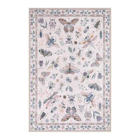 Navak Carpet Rug for Living Room Carpet Large Size Bedroom Bedside Floor Mat Green Insect Carpets Tropical Rainforest Home Decoration Rugs