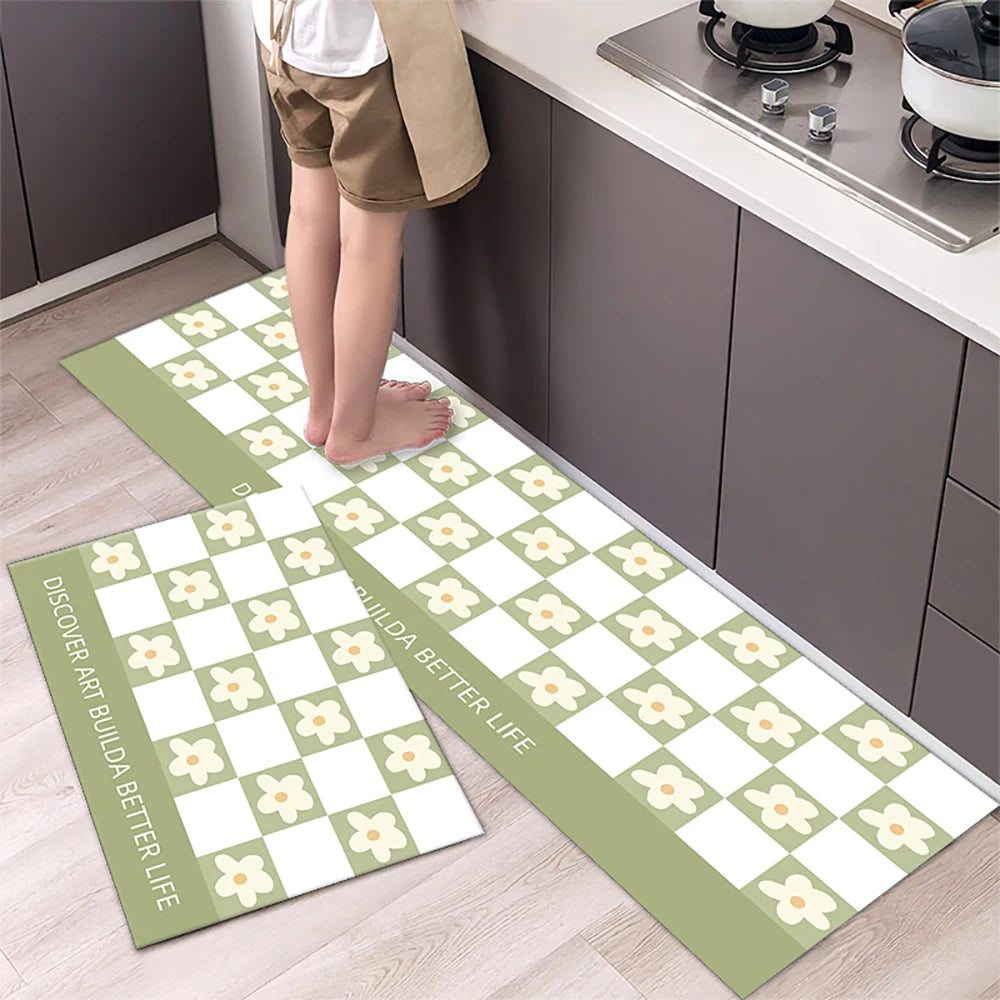 Navak Teppich Saugfähiger Küchenteppich Rutschfeste Bodenmatte Absorbiert Öl Küche Langer Bereich Teppich Schlafzimmer Teppich Eingang Fußmatte Home Decor Zimmer Tapis