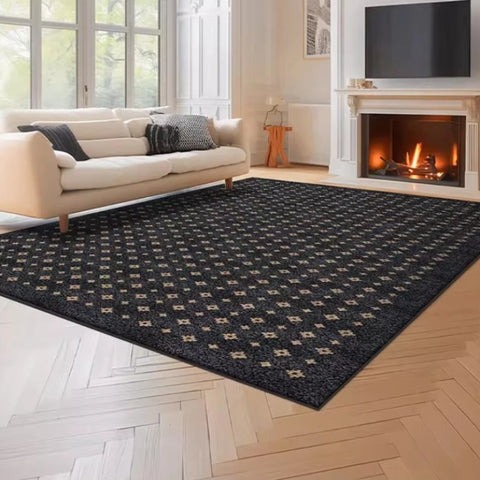 Navak Carpet Retro Style Living Room Decoration Carpet Large Area Rugs for Bedroom Washable Bedside Soft Floor Mat Anti-slip Cloakroom Rug