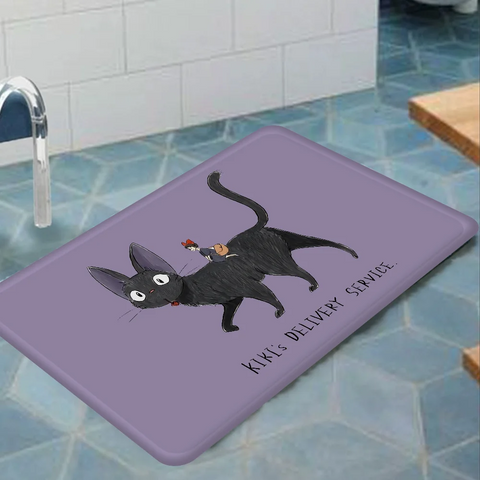 Navak Carpet KiKi Jiji Cat Room Mats Nordic Style Home Doormat Bathroom-Toilet Mats Bedroom Hotel Decor Mat