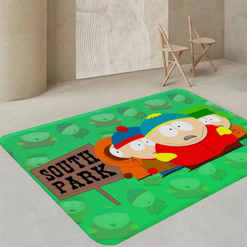 Navak Carpet Amine S-South Cartoon P-Park Fußmatte, waschbar, rutschfest, für Wohnzimmer, Sofa, Stühle, Fußmatte, Küchenfußmatte, Teppich