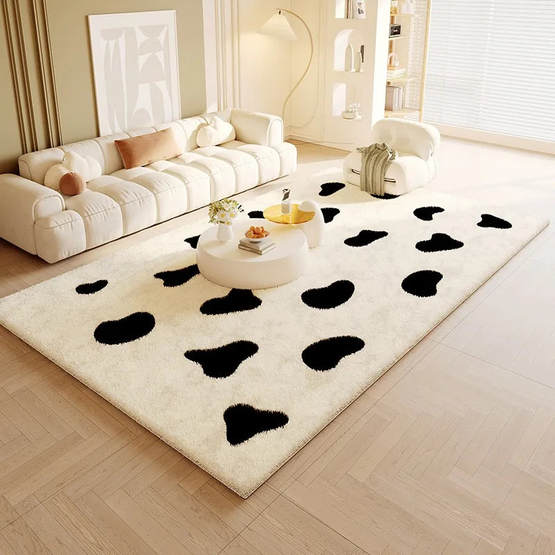 Navak Teppich Wohnzimmerteppich Große Schlafzimmerteppiche Nachttischmatte Weicher, flauschiger, minimalistischer Luxus-High-End-Heimdekorationsteppich