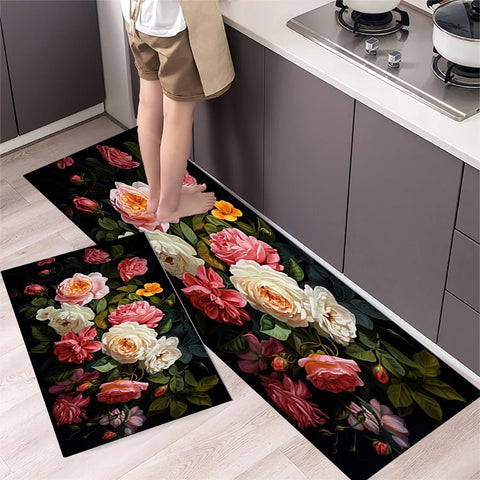 Navak Teppich Küchenmatte Teppich für Boden Hauseingang Fußmatte Schlafzimmer Wohnzimmer Dekor Nachttisch Teppich Flur Balkon Badezimmer Anti-Rutsch-Matte