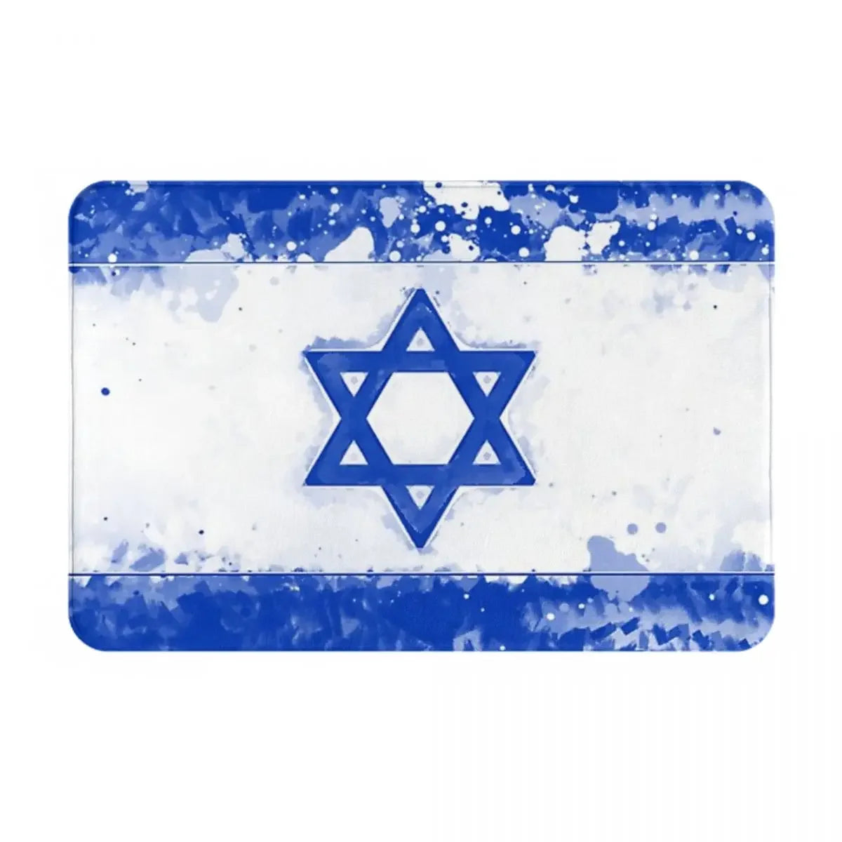 Navak Teppich Israel Flagge Anti-Rutsch-Fußmatte Bodenmatte Sandkratzteppich Teppich für Küche Eingang Zuhause Badezimmer Wohnzimmer Footpad Matten
