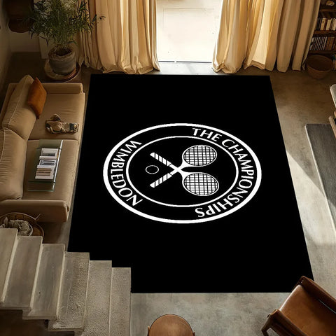 Navak Teppich kleiner Teppich Anti-Rutsch Küche W-Wimbledon Schlafzimmer Handgefertigter cooler Tufted Teppich Wohndesign Meisterschaftszimmer Eingangsdekoration