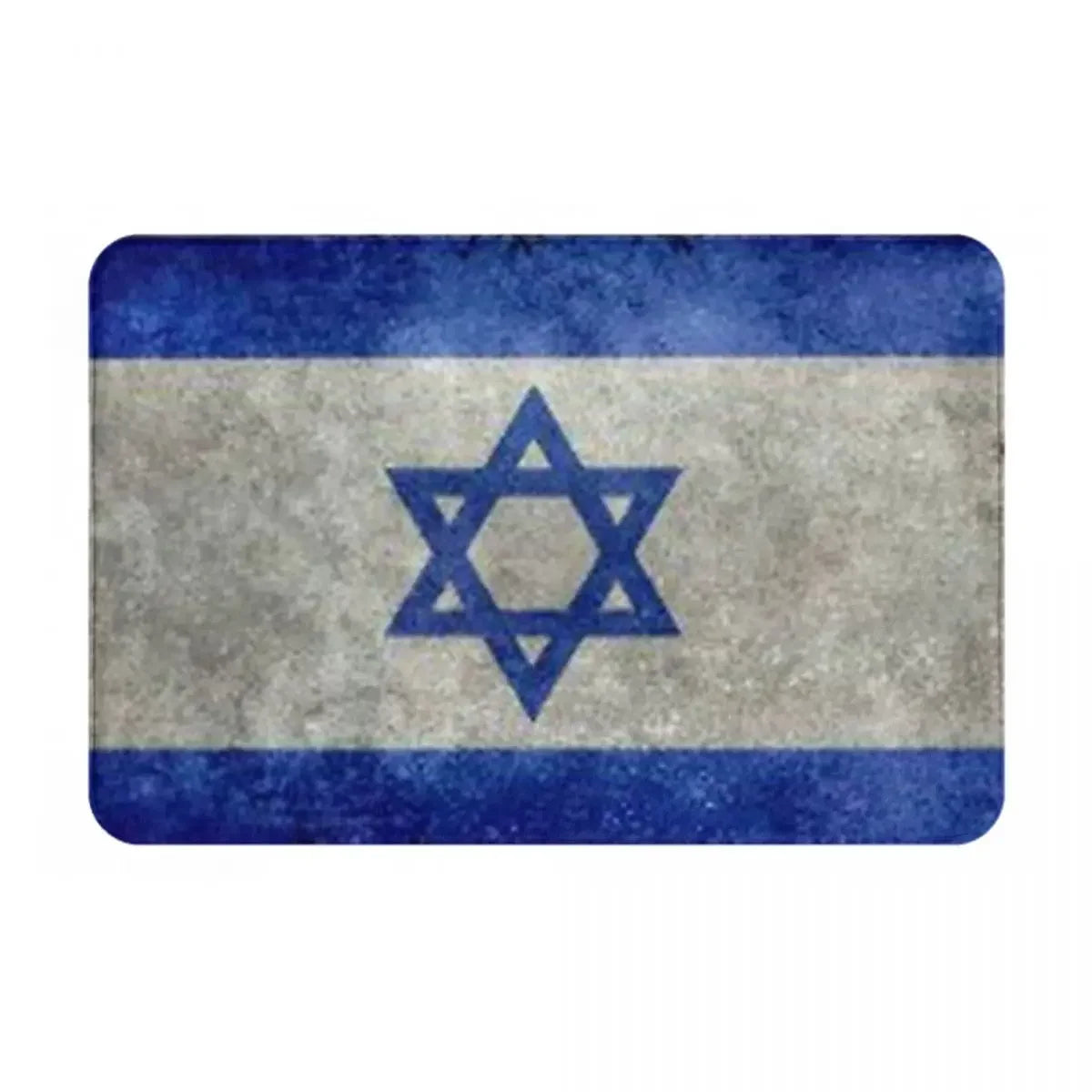 Navak Teppich Israel Flagge Anti-Rutsch-Fußmatte Bodenmatte Sandkratzteppich Teppich für Küche Eingang Zuhause Badezimmer Wohnzimmer Footpad Matten