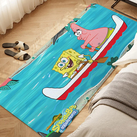 Navak Teppich, Schlafzimmer-Bodenteppich, D-SpongeBobs, süße Küche, wasserdichte Badezimmermatte, rutschfeste Fußmatte, individueller Eingangstür-Flurteppich