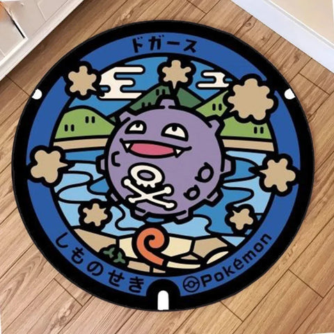 Navak Carpet NEU Tägliche Auswahl Kawaii Pokemon Teppich für Wohnzimmer Dekor Lounge Balkon Sofa Matte Schlafzimmer Weicher Teppich Drehstuhl Matte Kinder Geschenk