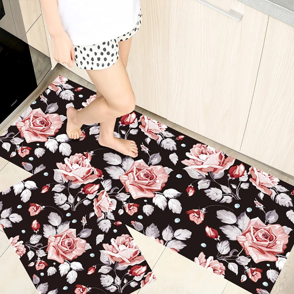 Navak Teppich Saugfähiger Küchenteppich Rutschfeste Bodenmatte Absorbiert Öl Küche Langer Bereich Teppich Schlafzimmer Teppich Eingang Fußmatte Home Decor Zimmer Tapis