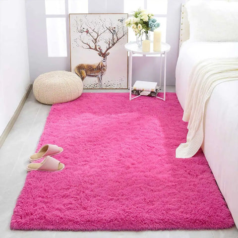 Navak Teppich Rosa Schlafzimmer Teppich Für Kinderzimmer Niedliche Mädchen Boden Weiche Matte Wohnzimmer Dekoration Weiß Flauschige Große Kinder Nachttisch Teppiche
