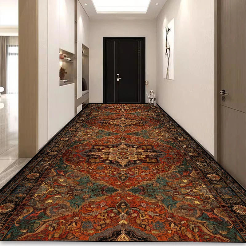 Navak-Teppich, Bohemian-Stil, langer Flurteppich, luxuriös, persische Dekoration, Flurteppich, rutschfest, leicht zu reinigen, Bodenmatte, Treppenläufer, Teppiche