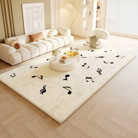 Navak Teppich Wohnzimmerteppich Große Schlafzimmerteppiche Nachttischmatte Weicher, flauschiger, minimalistischer Luxus-High-End-Heimdekorationsteppich