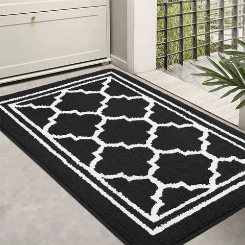 Navak Carpet Olanly Fußmatte, schmutzabweisend, für den Eingang, Fußmatte für den Außenbereich, weicher Küchenteppich, rutschfester Bodenteppich, saugfähig, Haus, Willkommens-Fußmatte