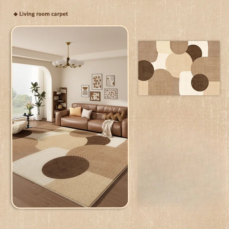 Navak Carpet Teppiche im französischen Retro-Stil für Schlafzimmer, flauschige, weiche Lounge-Bodenmatte, großflächige Wohnzimmer-Dekoration, Teppich, dicker Plüschteppich für Zuhause