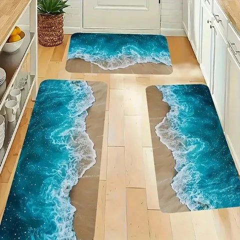 Navak Carpet 1PC Küchenteppich mit Charaktermuster, rutschfeste Fußmatten für Zuhause, Pop-Design, Badezimmerteppiche, Badematte, Teppich für Waschbecken, Wäschedekor